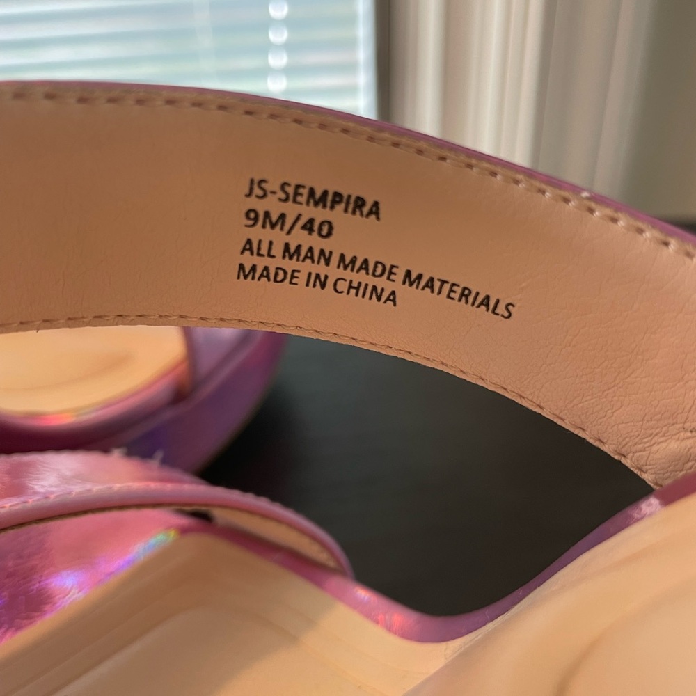 Jessica Simpson Pink Platform Strappy Heels/NWOT/no box - Picture 6 of 11